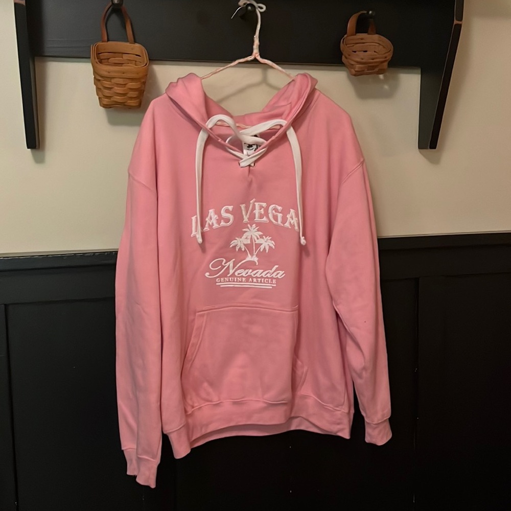 Las Vegas pink hoodie ESY surf company 🏄 Large